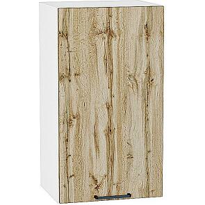 Шкаф верхний с 1-ой дверцей Флэт Wotan Oak 2S/Белый 716*400*318