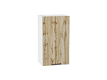Шкаф верхний с 1-ой дверцей Флэт Wotan Oak 2S Белый | 40 см