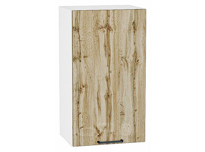 Шкаф верхний с 1-ой дверцей Флэт Wotan Oak 2S/Белый 716*400*318