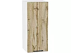 Шкаф верхний с 1-ой дверцей Флэт Wotan Oak 2S/Белый 716*300*318