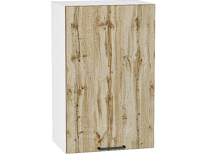 Шкаф верхний с 1-ой дверцей Флэт Wotan Oak 2S/Белый 716*450*318