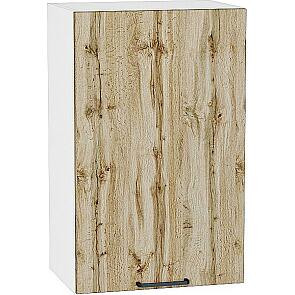 Шкаф верхний с 1-ой дверцей Флэт Wotan Oak 2S/Белый 716*450*318