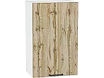 Шкаф верхний с 1-ой дверцей Флэт Wotan Oak 2S/Белый 716*450*318