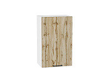 Шкаф верхний с 1-ой дверцей Флэт Wotan Oak 2S Белый | 45 см