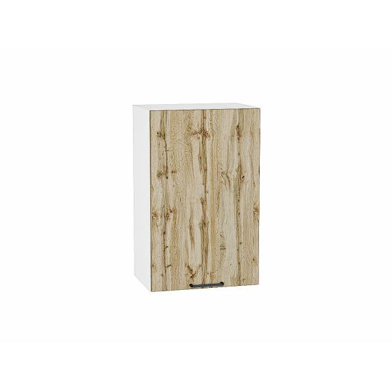 Шкаф верхний с 1-ой дверцей Флэт Wotan Oak 2S/Белый 716*450*318
