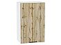 Шкаф верхний с 1-ой дверцей Флэт Wotan Oak 2S/Белый 716*450*318