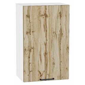 Шкаф верхний с 1-ой дверцей Флэт Wotan Oak 2S/Белый 716*450*318