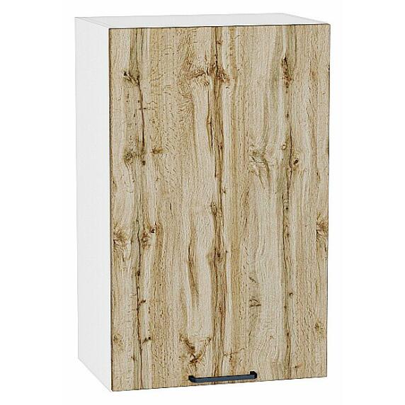 Шкаф верхний с 1-ой дверцей Флэт Wotan Oak 2S/Белый 716*450*318