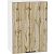 Шкаф верхний с 1-ой дверцей Флэт Wotan Oak 2S/Белый 716*500*318