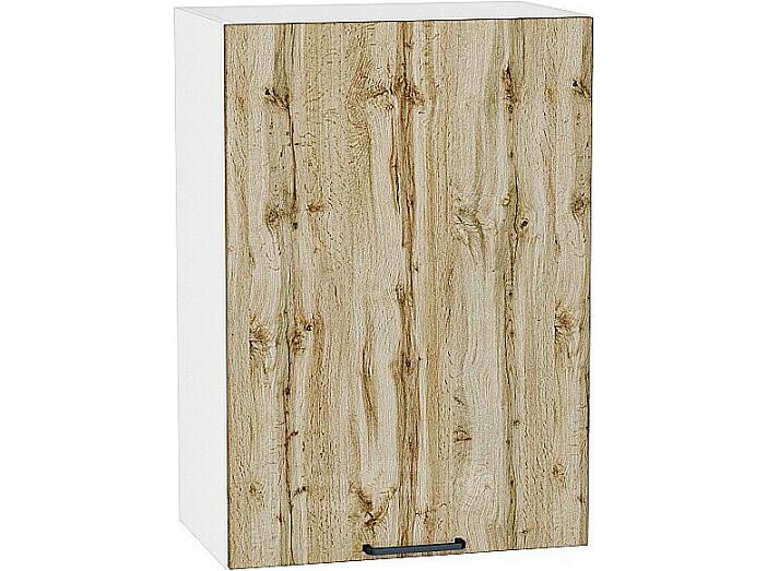 Шкаф верхний с 1-ой дверцей Флэт Wotan Oak 2S/Белый 716*500*318