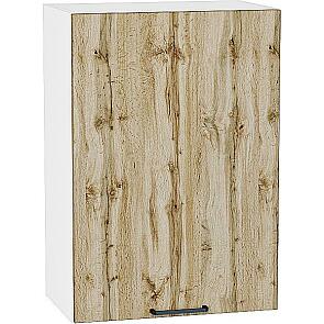 Шкаф верхний с 1-ой дверцей Флэт Wotan Oak 2S/Белый 716*500*318