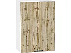 Шкаф верхний с 1-ой дверцей Флэт Wotan Oak 2S/Белый 716*500*318