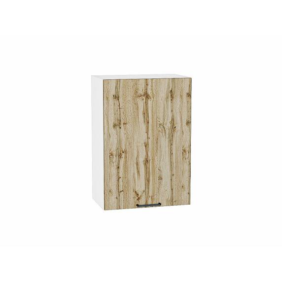 Шкаф верхний с 1-ой дверцей Флэт Wotan Oak 2S/Белый 716*500*318