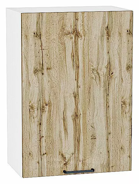 Шкаф верхний с 1-ой дверцей Флэт Wotan Oak 2S/Белый 716*500*318