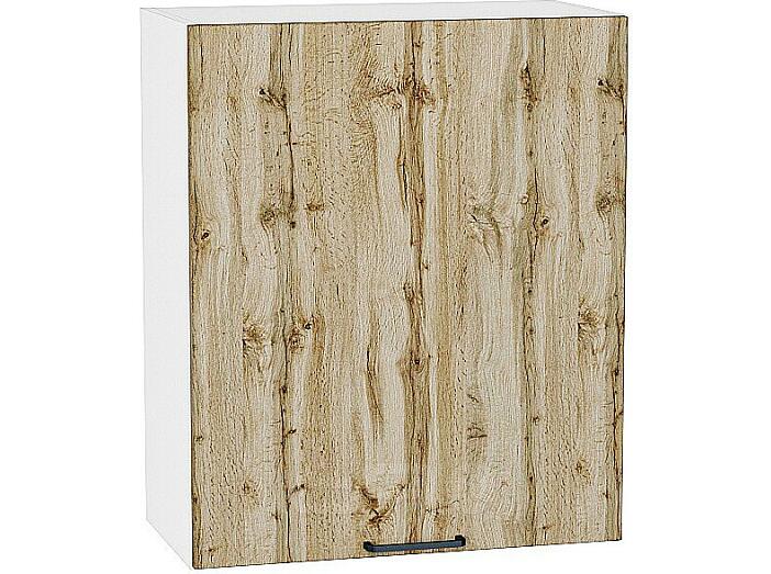 Шкаф верхний с 1-ой дверцей Флэт Wotan Oak 2S/Белый 716*600*318