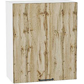 Шкаф верхний с 1-ой дверцей Флэт Wotan Oak 2S/Белый 716*600*318