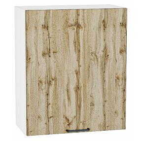 Шкаф верхний с 1-ой дверцей Флэт Wotan Oak 2S/Белый 716*600*318