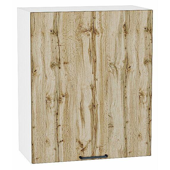Шкаф верхний с 1-ой дверцей Флэт Wotan Oak 2S/Белый 716*600*318