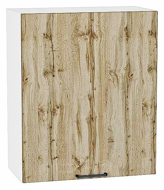Шкаф верхний с 1-ой дверцей Флэт Wotan Oak 2S/Белый 716*600*318