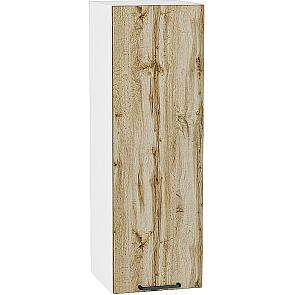 Шкаф верхний с 1-ой дверцей Флэт Wotan Oak 2S/Белый 920*300*318