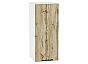 Шкаф верхний с 1-ой дверцей Флэт Wotan Oak 2S/Белый 716*300*318