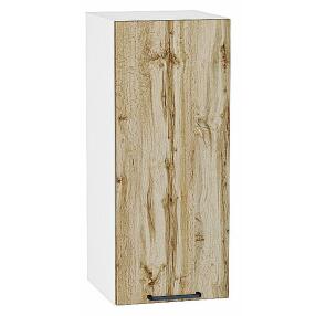 Шкаф верхний с 1-ой дверцей Флэт Wotan Oak 2S/Белый 716*300*318