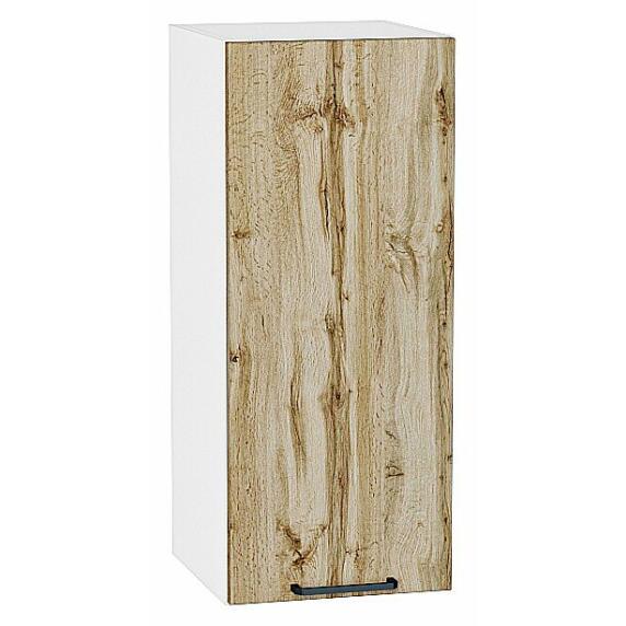 Шкаф верхний с 1-ой дверцей Флэт Wotan Oak 2S/Белый 716*300*318