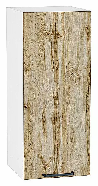 Шкаф верхний с 1-ой дверцей Флэт Wotan Oak 2S/Белый 716*300*318