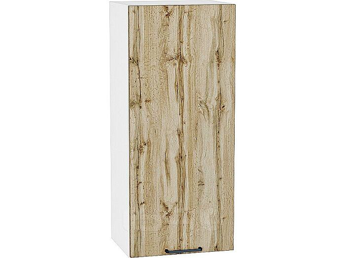Шкаф верхний с 1-ой дверцей Флэт Wotan Oak 2S/Белый 920*400*318