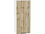 Шкаф верхний с 1-ой дверцей Флэт Wotan Oak 2S/Белый 920*400*318