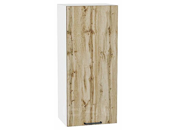 Шкаф верхний с 1-ой дверцей Флэт Wotan Oak 2S/Белый 920*400*318