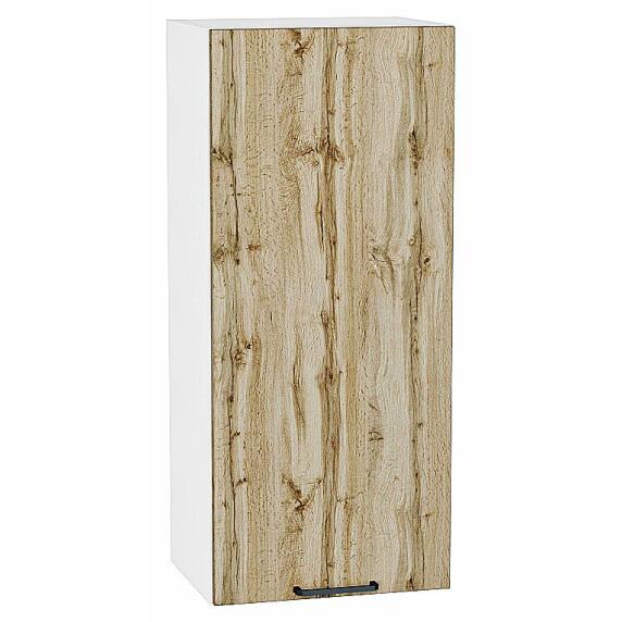 Шкаф верхний с 1-ой дверцей Флэт Wotan Oak 2S/Белый 920*400*318