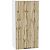 Шкаф верхний с 1-ой дверцей Флэт Wotan Oak 2S/Белый 920*450*318