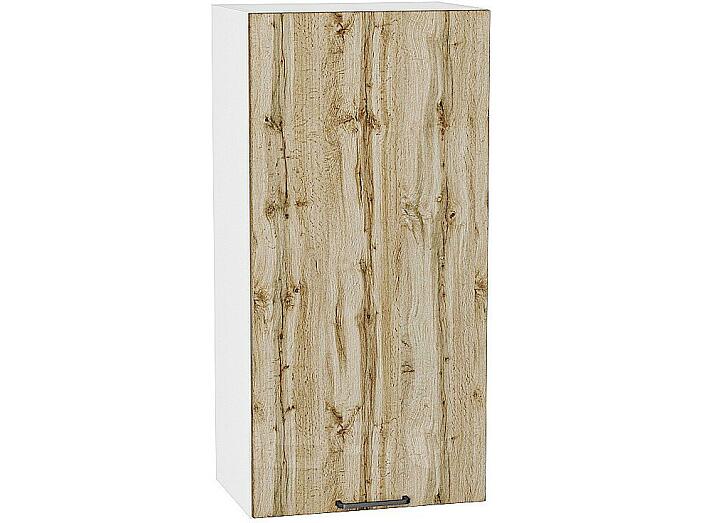 Шкаф верхний с 1-ой дверцей Флэт Wotan Oak 2S/Белый 920*450*318