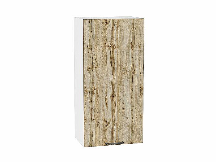 Шкаф верхний с 1-ой дверцей Флэт Wotan Oak 2S/Белый 920*450*318