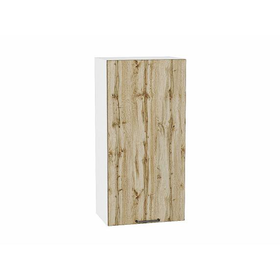 Шкаф верхний с 1-ой дверцей Флэт Wotan Oak 2S/Белый 920*450*318
