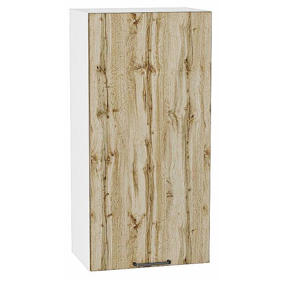 Шкаф верхний с 1-ой дверцей Флэт Wotan Oak 2S/Белый 920*450*318