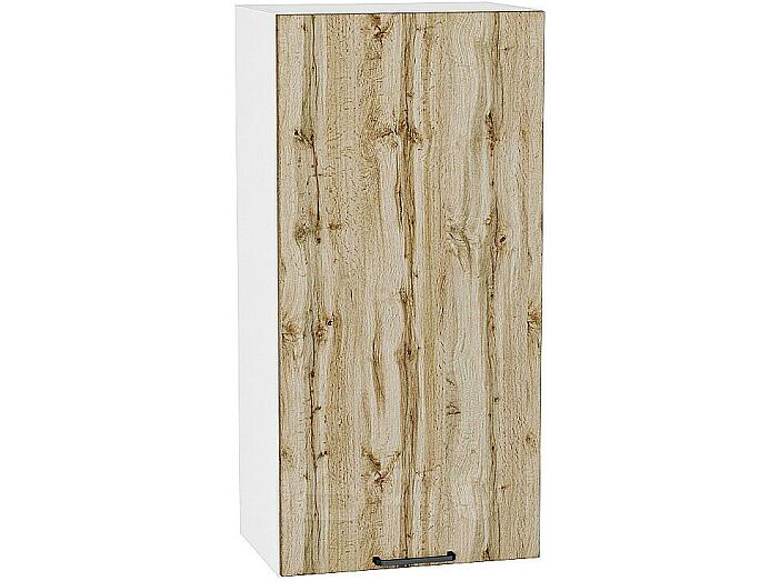Шкаф верхний с 1-ой дверцей Флэт Wotan Oak 2S/Белый 920*500*318