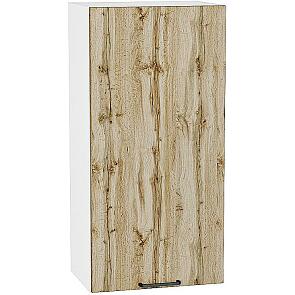 Шкаф верхний с 1-ой дверцей Флэт Wotan Oak 2S/Белый 920*500*318