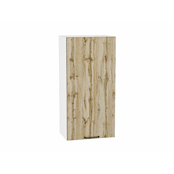 Шкаф верхний с 1-ой дверцей Флэт Wotan Oak 2S/Белый 920*500*318