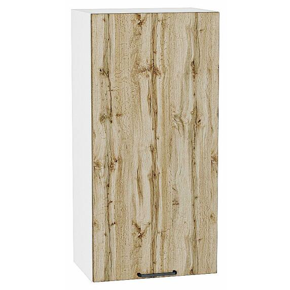 Шкаф верхний с 1-ой дверцей Флэт Wotan Oak 2S/Белый 920*500*318