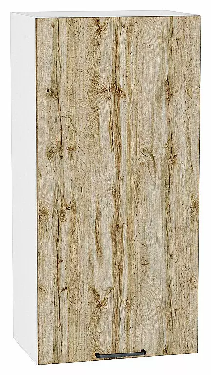 Шкаф верхний с 1-ой дверцей Флэт Wotan Oak 2S/Белый 920*500*318