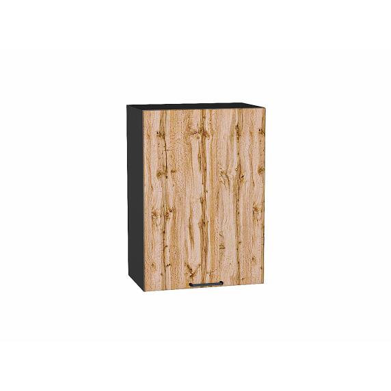 Шкаф верхний с 1-ой дверцей Флэт Wotan Oak 2S/Graphite 716*500*318