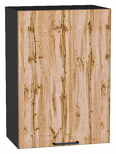 Шкаф верхний с 1-ой дверцей Флэт Wotan Oak 2S/Graphite 716*500*318
