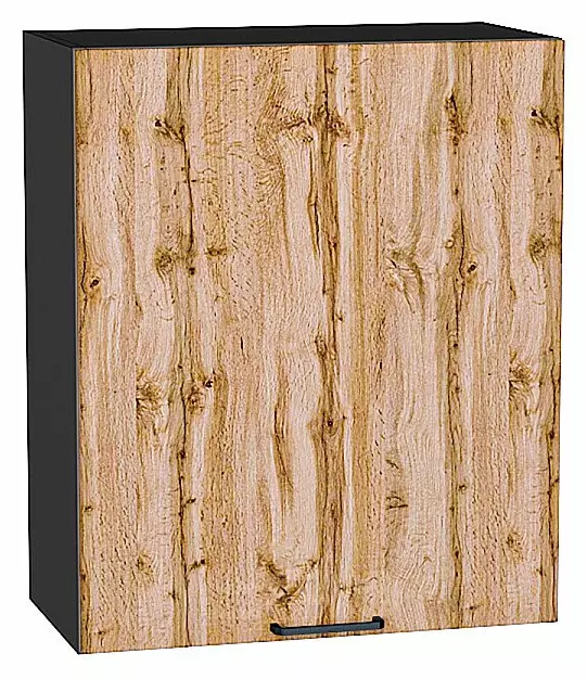 Шкаф верхний с 1-ой дверцей Флэт Wotan Oak 2S/Graphite 716*600*318