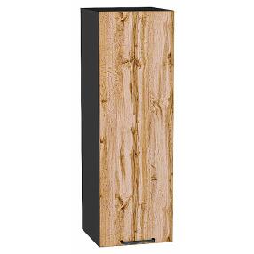Шкаф верхний с 1-ой дверцей Флэт Wotan Oak 2S/Graphite 920*300*318