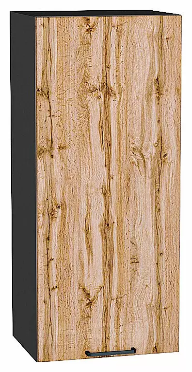 Шкаф верхний с 1-ой дверцей Флэт Wotan Oak 2S/Graphite 920*400*318