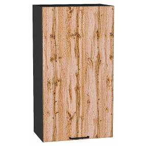 Шкаф верхний с 1-ой дверцей Флэт Wotan Oak 2S/Graphite 920*500*318