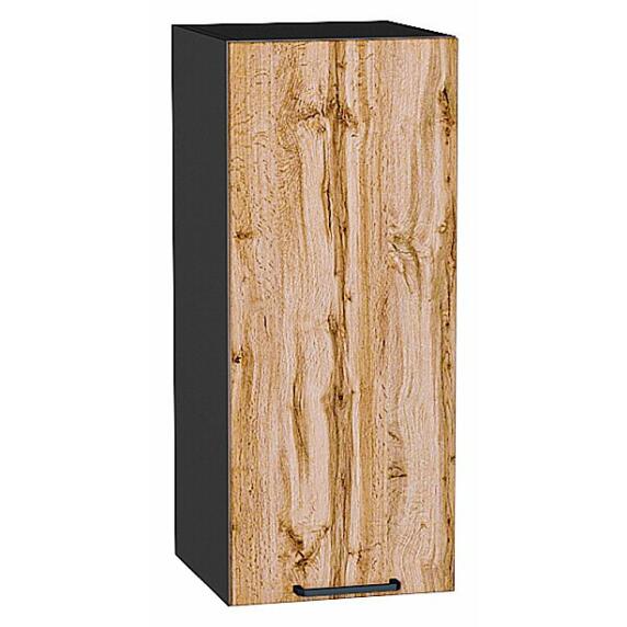 Шкаф верхний с 1-ой дверцей Флэт Wotan Oak 2S/Graphite 716*300*318