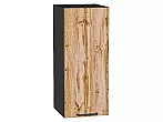 Шкаф верхний с 1-ой дверцей Флэт Wotan Oak 2S/Graphite 716*300*318